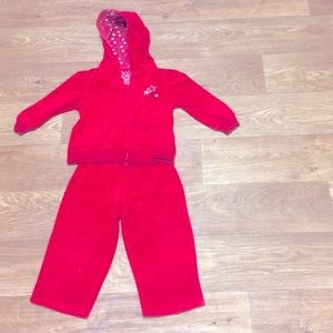 Arizona Jean company, red sweatsuit. 24 months